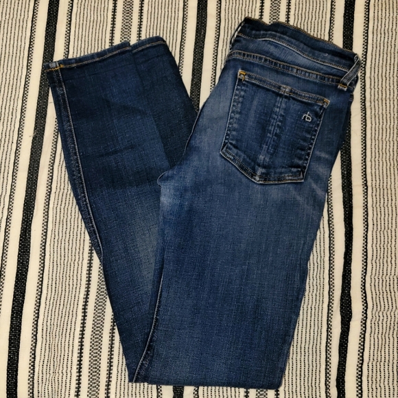 Rag & Bone Wells Style Denim Blue Jeans - Picture 7 of 7